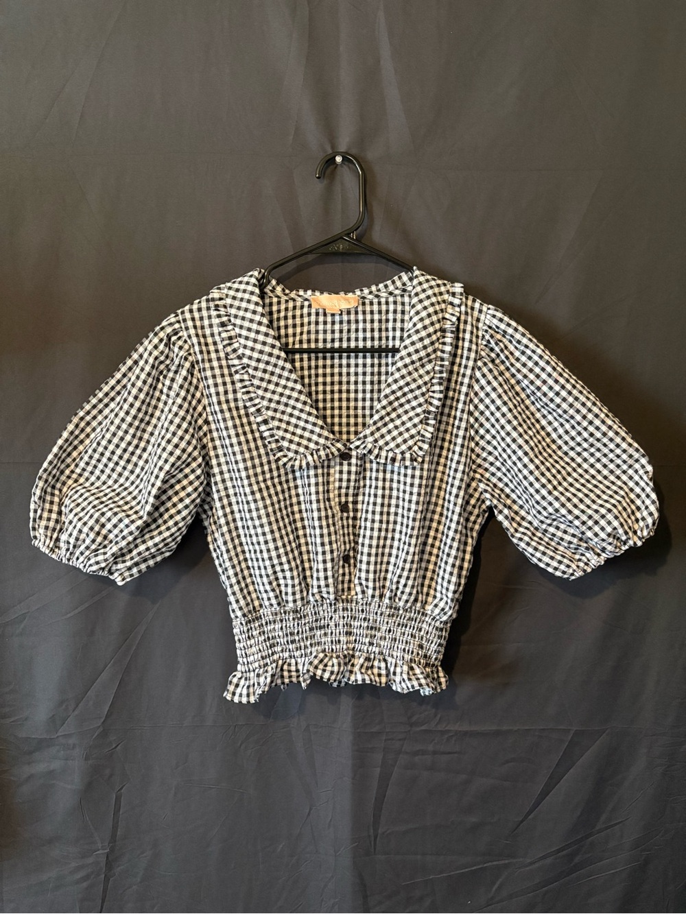 Charmed Hearts Gingham Blouse